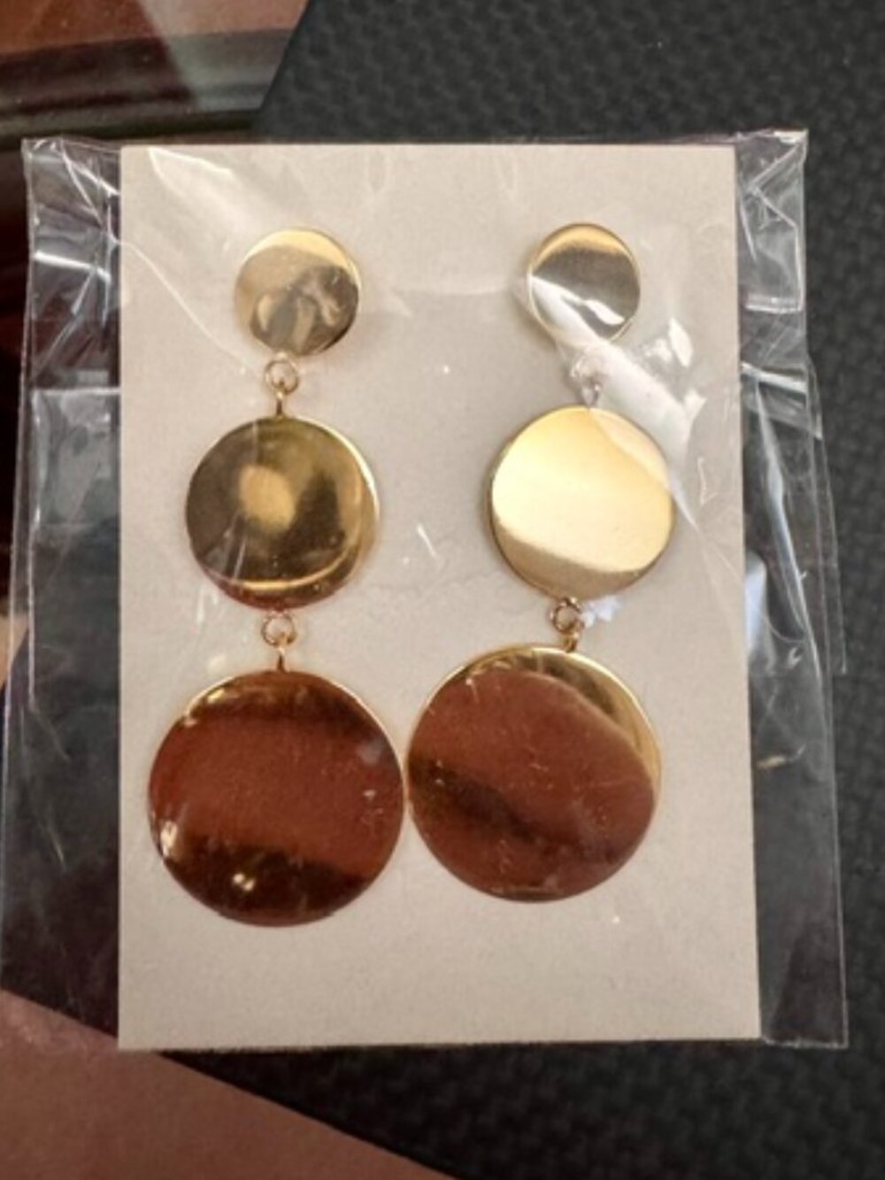 Bagatiba drop circle earrings